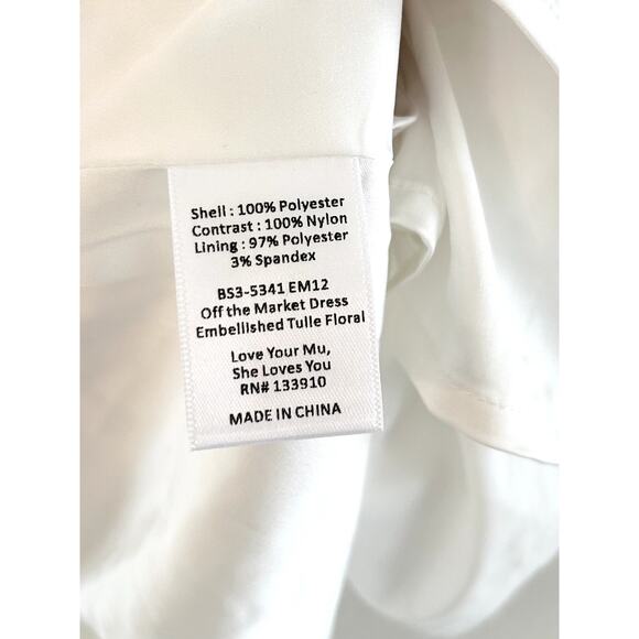 Show Me Your Mumu Off the Market Dress in Embellished Tulle Floral XL NWT - Picture 7 of 8